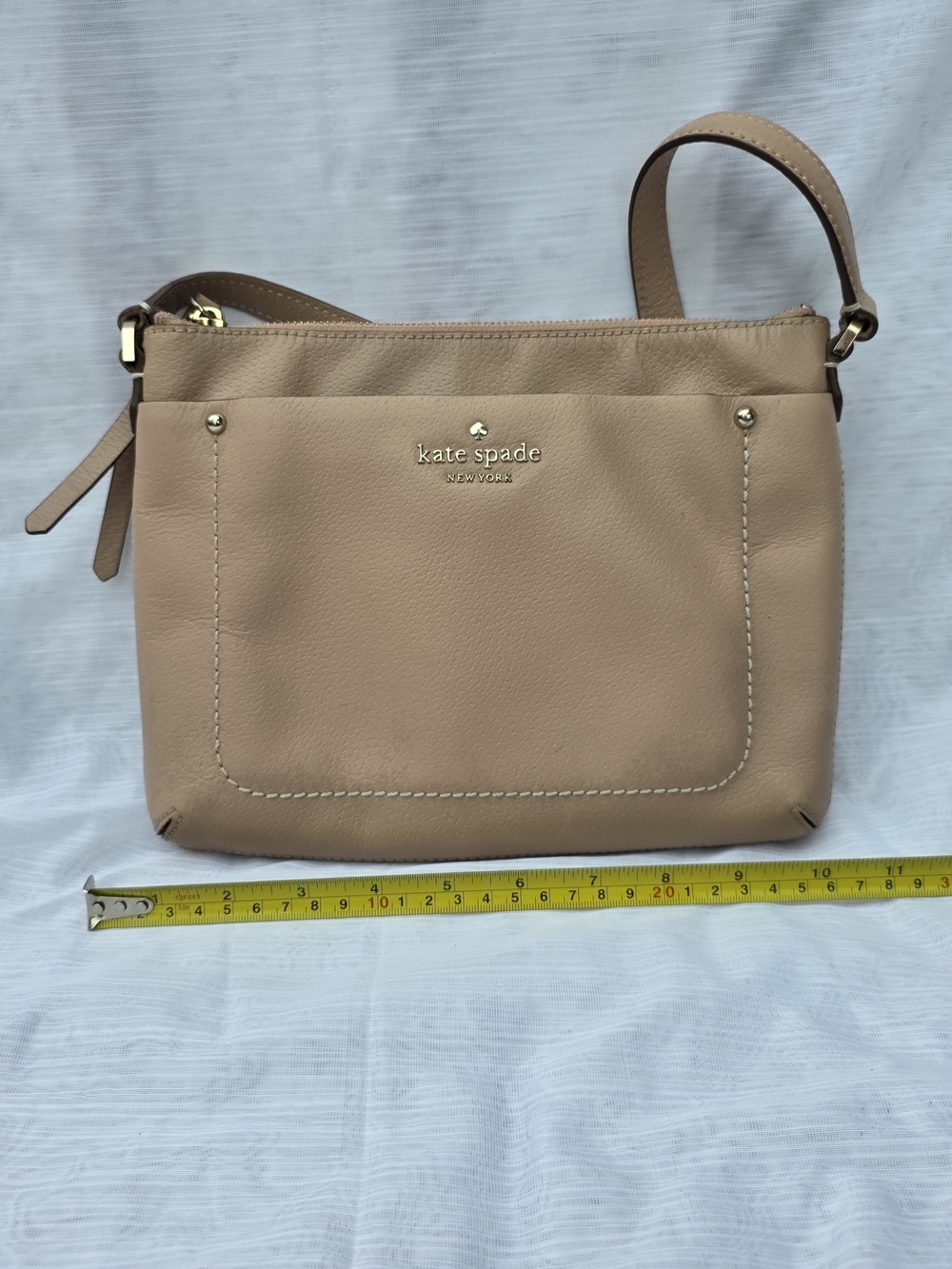 Kate Spade Thompson Street Tatum Leather Crossbody Bag Tan / Beige